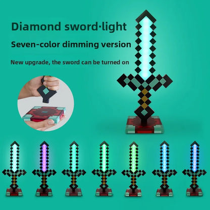 MC Game LED Creeper Night Lamp – Creative Block Button Light for Bedroom, Desk, and Bedside Decoration