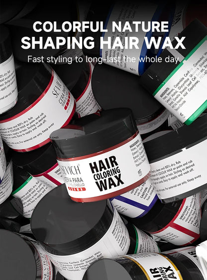 13-Color Halloween Hair Wax – 50g/120g DIY Temporary Hair Dye Cream for Men & Women, Party, Cosplay & Daily Use