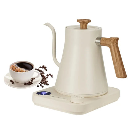 1200W Electric Gooseneck Kettle - Intelligent Constant Temperature Control Coffee & Tea Pot, Portable Hand Brewed Kettle