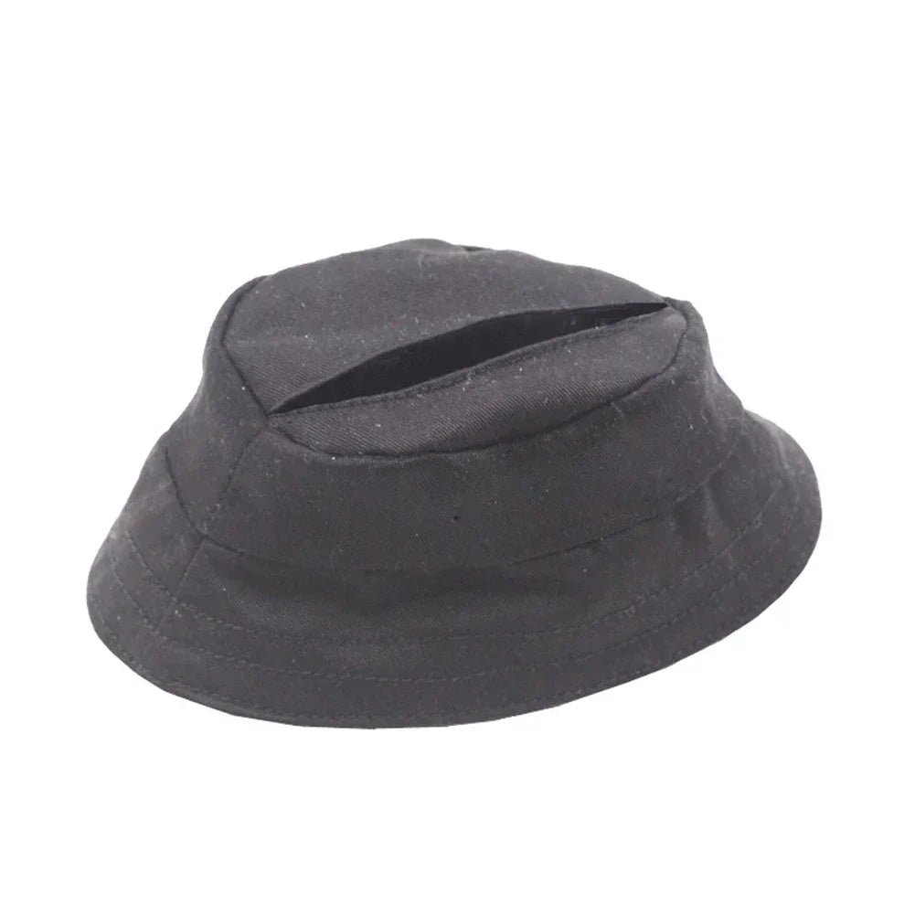 Solid Color Fisherman Hat for 17cm Labubu Doll – Cotton Doll Accessories (Hat Only, No Doll Included) | Cute Collectible Outfit Accessory