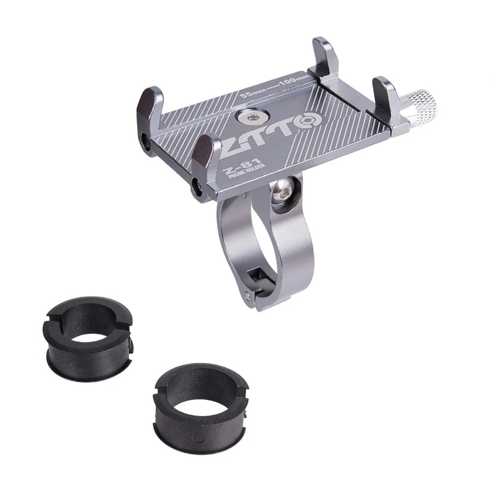360° Rotatable Aluminum Alloy Bicycle & Motorcycle Phone Holder – MTB Bike GPS Handlebar Mount Stand