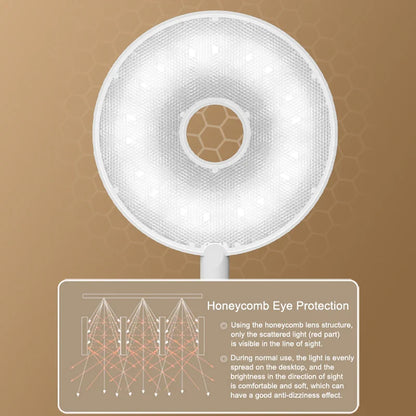 Clip-On LED Desk Lamp – Portable Book Light with Stepless Dimming, 1200mAh Eye Protection for Reading & Study