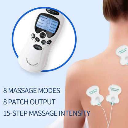 Pulse Massager Tens Acupuncture Machine: Electric Body Massage Instrument - Muscle Stimulator for Neck & Back Relaxation