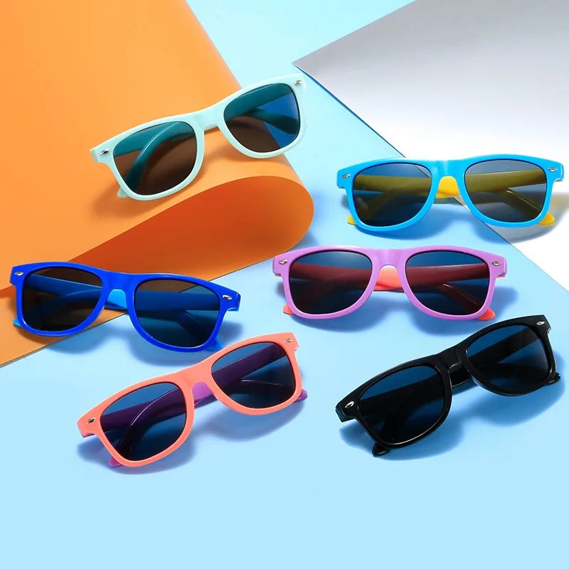 Children’s Color Matching Sunglasses – UV Resistant Summer Sun Shades for Boys & Girls