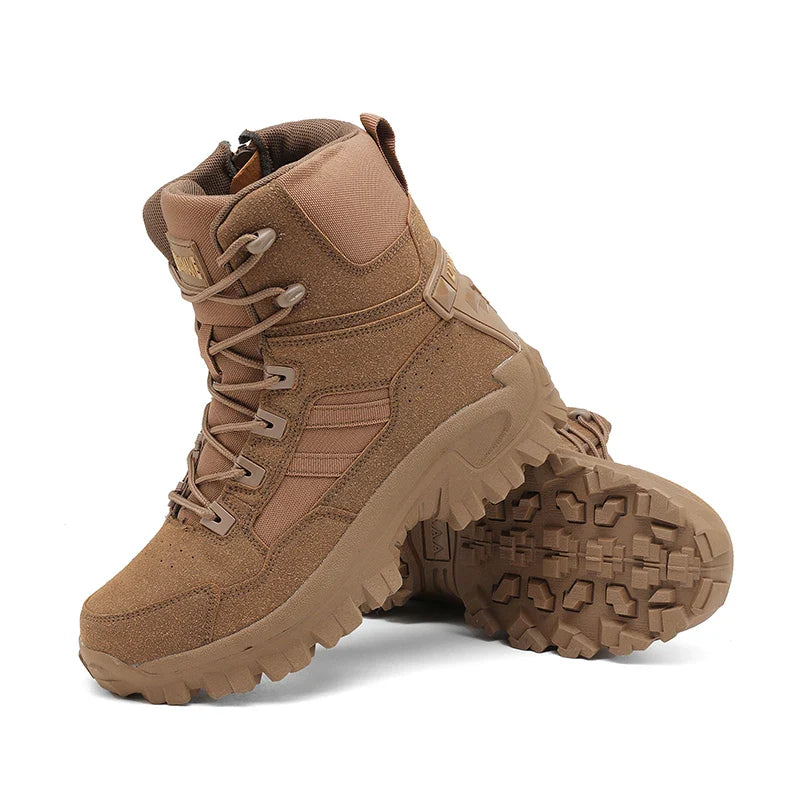 Men's Outdoor Hiking Boots - Desert Tactical Military Boots, Special Forces Anti-Slip & Warm Work Boots
