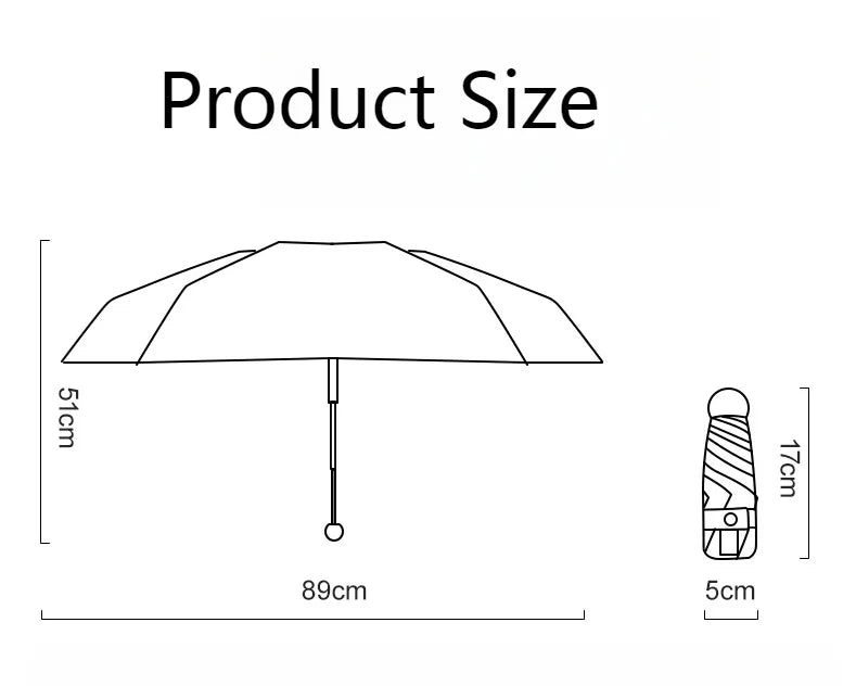 Flat 50% Off Women’s Sun Protection Parasol – Anti-UV Dual-Use Sunny & Rainy Pocket Umbrella