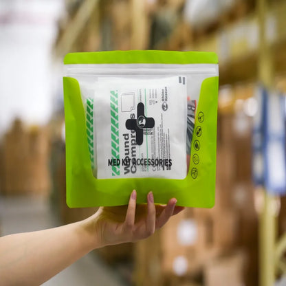 Rhino Rescue Outdoor & Home First Aid Kit Refill Bag – Emergency Survival Supplies with Blanket, Bandages, Gauze Pads & Trauma Shears