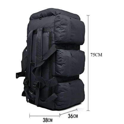 100L Large Travel & Camping Backpack — Men’s Outdoor Hiking, Trekking, Tactical Duffel & Weekend Carry-On Luggage