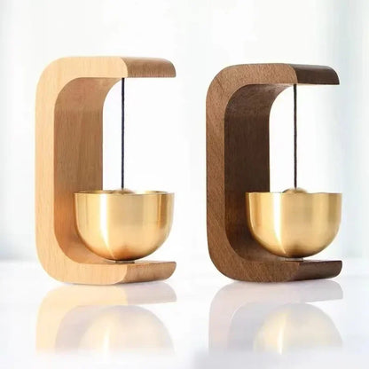 Wooden Wind Chimes Wireless Doorbell - Decorative Hanging Wind Bell for Home Entrance & Opening Decorations