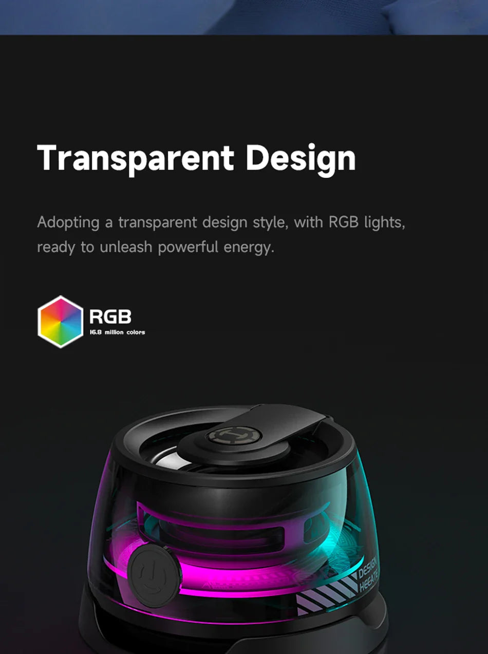 Edifier HECATE G200 Portable Bluetooth Speaker – RGB Lighting, BT5.3 Mini Sound Box with 7-Hour Playback & Phone Holder