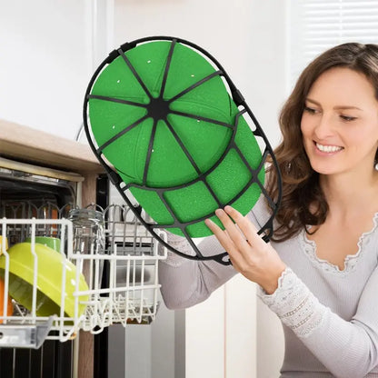 Baseball Cap Washer: Anti-Deformation Cap Protector Rack for Dishwasher & Washing Machine - Hat Washer Frame for Creative Home Cleaning