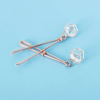 Stainless Steel Nipple Clip Accessories – Butterfly Style Metal Body Jewelry for Couples