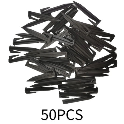 Robotic Lawn Mower Ground Pegs - 50/100PCS Boundary Cable Fixing Spikes for Garden Lawns