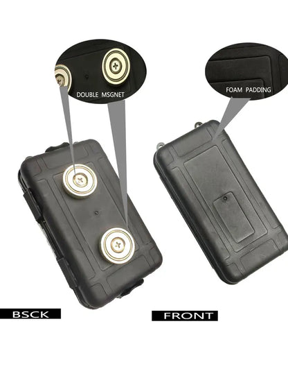 Mini Magnetic Key Box – Waterproof & Rust-Proof Car Key Holder (Multipurpose, Under Car Magnetic Storage)