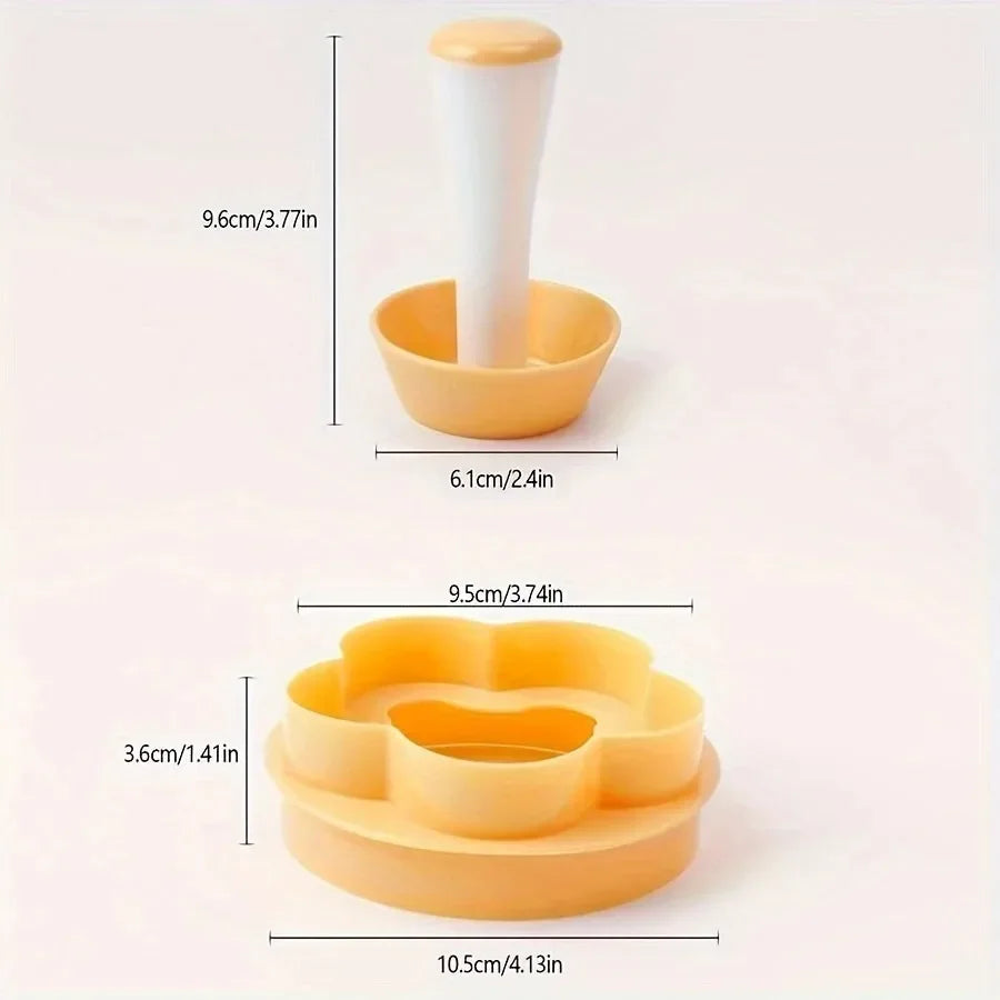 Flower-Shaped Pastry Dough Tamper Set – Cake & Biscuit Mold Press, Creative Pie Cutter & Baking Cup Shaping DIY Kitchen Tool