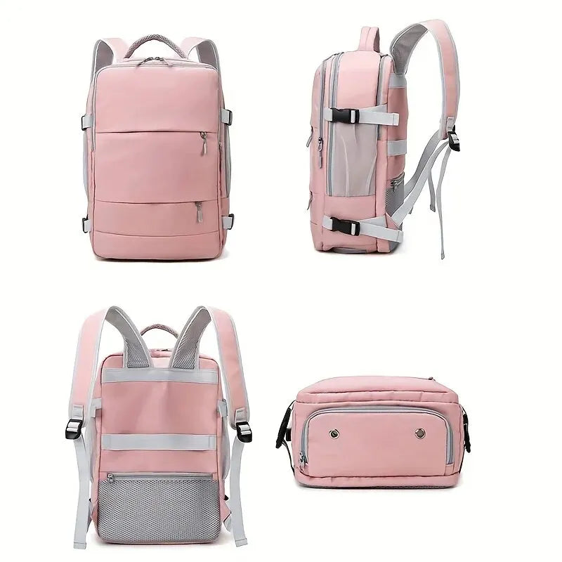 Large Capacity Multifunction Travel Backpack - Journey Backpack with Shoe Storage and Multilayer Luggage Compartments