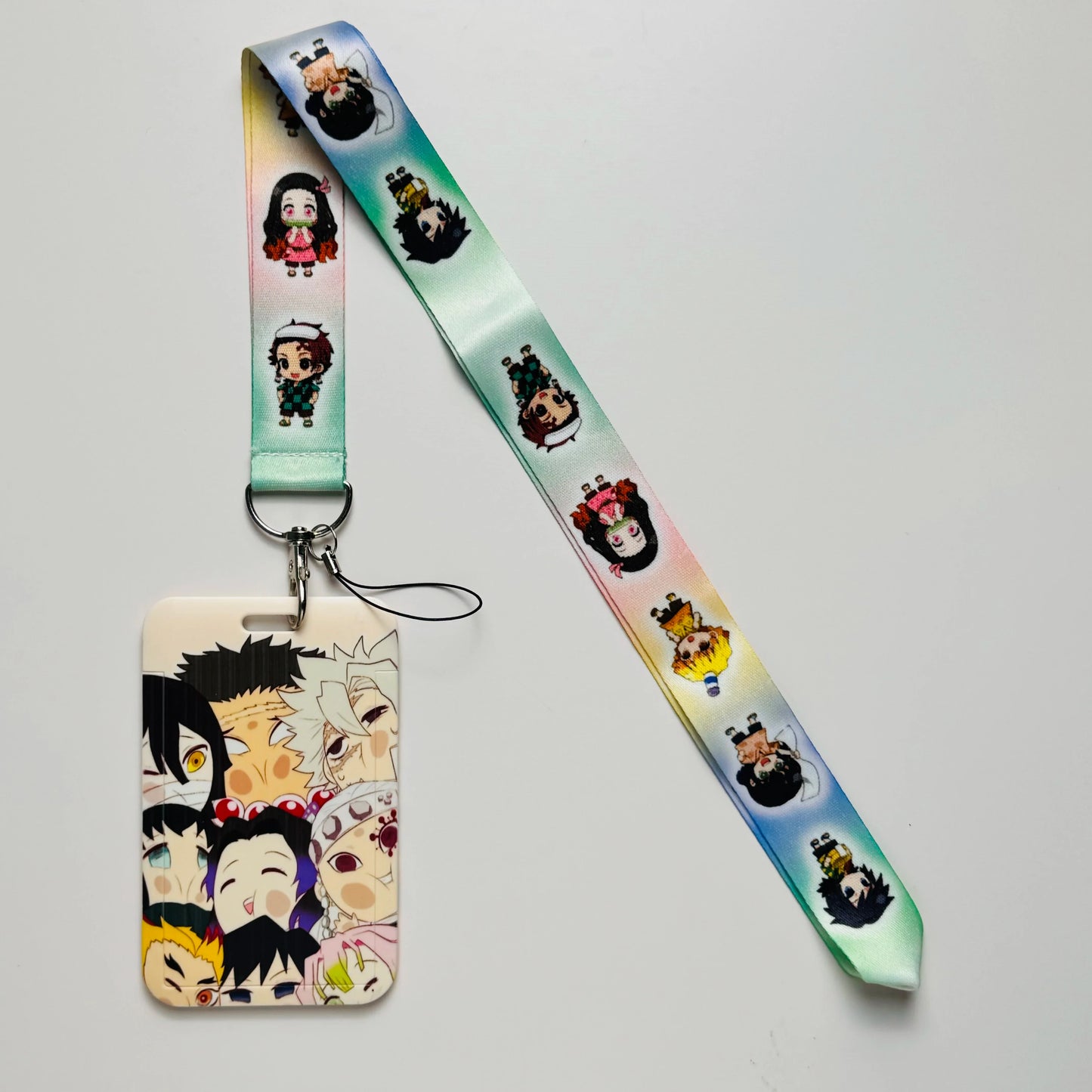 Cartoon Anime Lanyard – Key, Card & Badge Holder Neck Strap, DIY Keychain Hang Rope