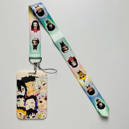 Cartoon Anime Lanyard – Key, Card & Badge Holder Neck Strap, DIY Keychain Hang Rope