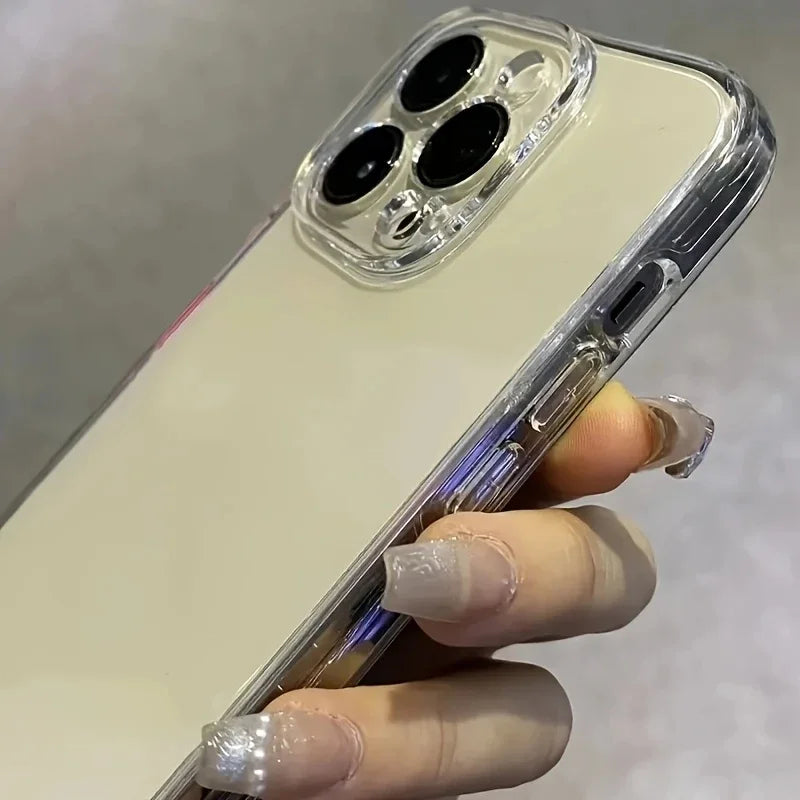 3PCS Clear Transparent Phone Case Set – Simple Shockproof Back Cover for iPhone 11, 12, 13, 14, 14 Plus, 15, 15 Plus & 16 Pro Max