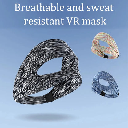 VR Eye Mask Cover | Breathable, Sweat-Absorbing, Anti-Slip Virtual Reality Headwear Accessory