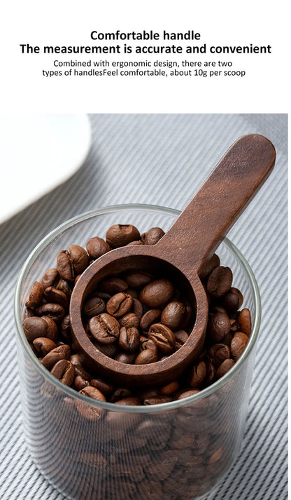 Wooden Measuring Spoon – Coffee Bean, Tea, Sugar & Spice Scoop, Kitchen Measuring Tool & Coffee Accessory
