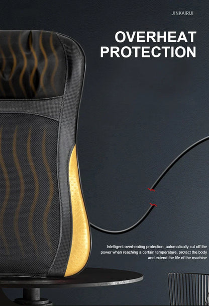 Multifunctional Electric Full Body Massage Cushion – Back, Waist, Neck & Shoulder Shiatsu Kneading Massager for Home Use