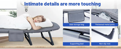American Folding Bed – Single Sofa Bed & Lounge Chair for Napping & Sunbathing, Ideal for Courtyard