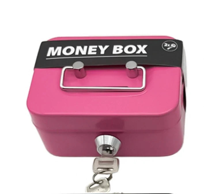 Creative Portable Piggy Bank Storage Box - Small Lockable Coin & Key Storage Organizer