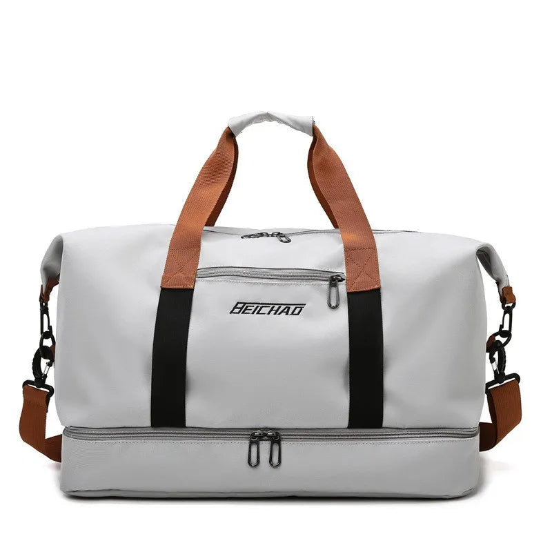 Travel Gym Bag – Short-Distance Luggage & Portable Fitness Duffel, Shoulder, Crossbody, and Weekender Carry-On Bag