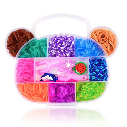 Creative Rainbow Loom Bands Set – Colorful DIY Rubber Bracelet Making Kit for Girls’ Crafts & Birthday Gifts