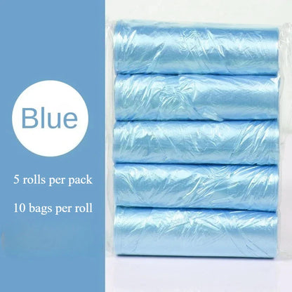 5 Rolls Household Disposable Trash Bags – Small Kitchen Garbage Pouch Bags for Cleaning, Storage & Waste Disposal