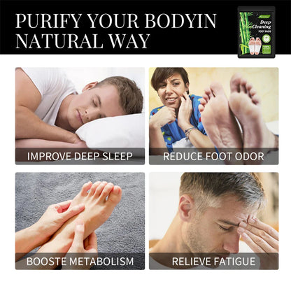 10PCS Herbal Detox Foot Patches – Stress Relief & Deep Sleep Aid | Natural Foot Care & Body Cleanse