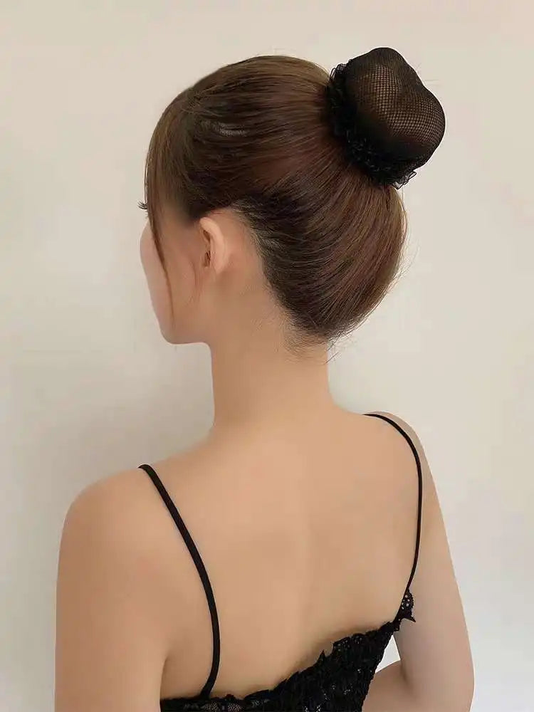 Women’s Ballet Hair Net – Adjustable Elastic Drawstring for High-Quality Weave & Hair Styling
