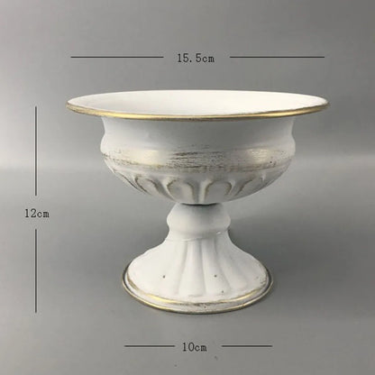 Metal Flower Vase & Candle Holder — Table Centerpiece for Wedding, Anniversary, Party & Hanging Decorations