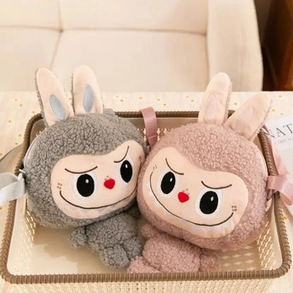 30cm Labubu Cartoon Cute Doll Backpack – Shoulder Crossbody Toy Pouch for Outdoor Travel, Christmas Gift