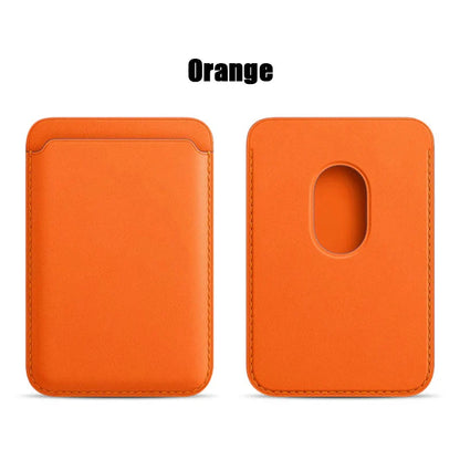 Leather MagSafe Wallet Case with Card Holder for iPhone 15 Pro Max, Compatible with iPhone 14, 13 & 12