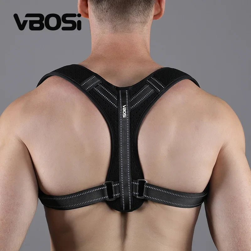 VBOSI Unisex Back Posture Corrector Belt – Adjustable Breathable Support for Hunchback Prevention & Sitting Posture Correction