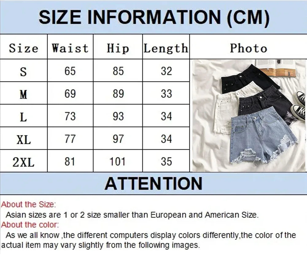 Women's High-Waist Denim Shorts – Summer Korean Y2K Cowboy Style with Tassels & Pockets