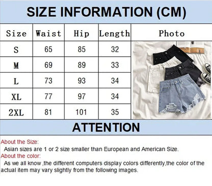 Women's High-Waist Denim Shorts – Summer Korean Y2K Cowboy Style with Tassels & Pockets