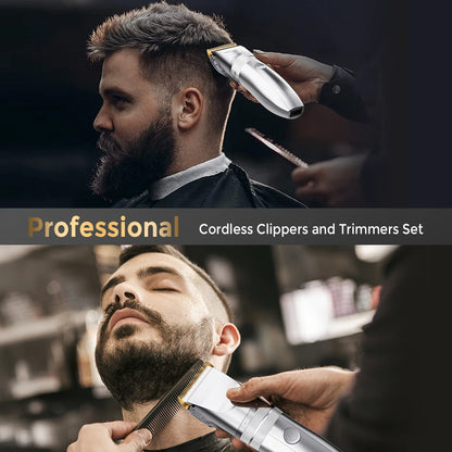 Sejoy Professional Hair Clippers for Men – Cordless Barber Clipper & Rechargeable Beard Trimmer
