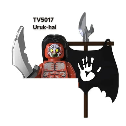 TV6403/TV6404/TV6405 Blocks Toy Set — Orcs, Dwarfs, Elves & Rohan Knight Action Figures Building Bricks for Kids Gift