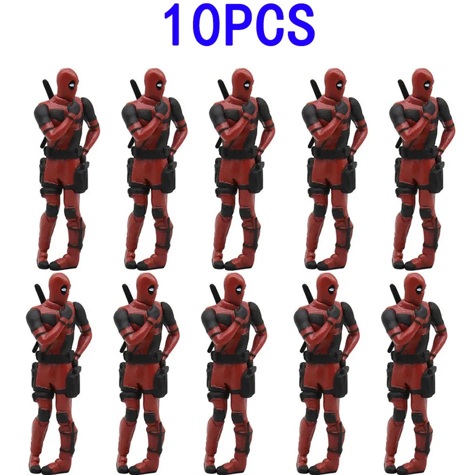 Deadpool & Wolverine Movie Figures – Cute Action Toy Dolls & Plush Decor for Kids’ Birthday Gifts