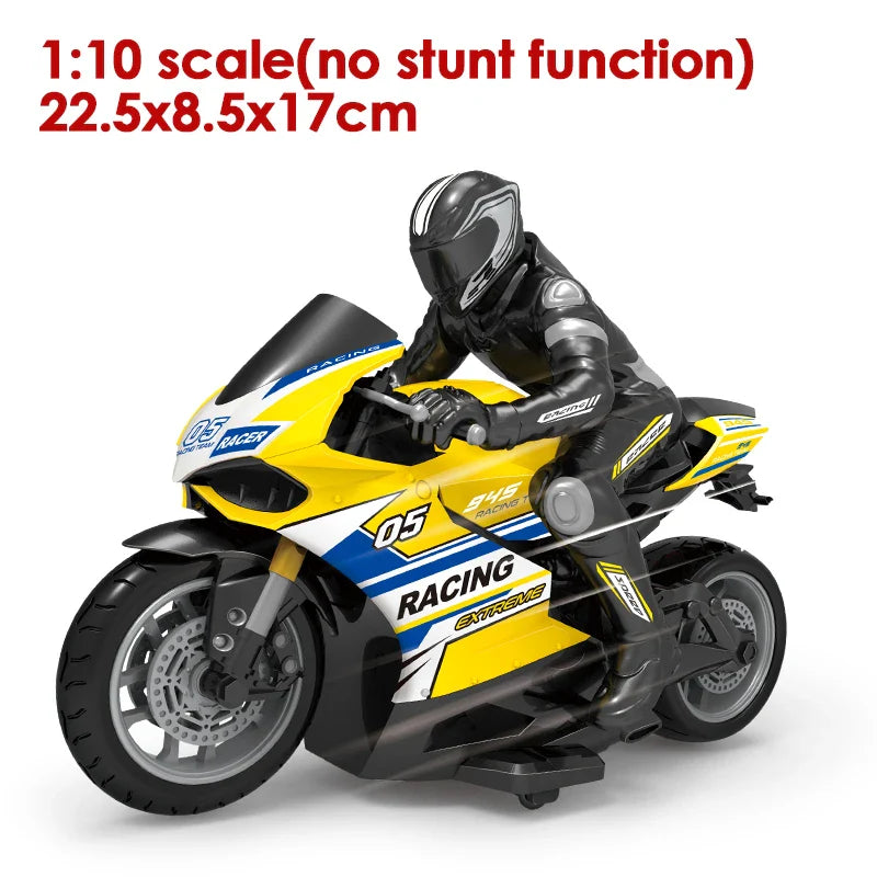 1/6 Scale RC Electric Racing Motorcycle – High-Speed 4CH Remote Control Drift Car Toy for Boys