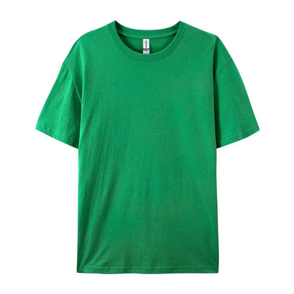 100% Cotton Solid Color T-Shirt – Unisex Short Sleeve Casual Breathable Summer Tee for Men & Women Fashion Wear