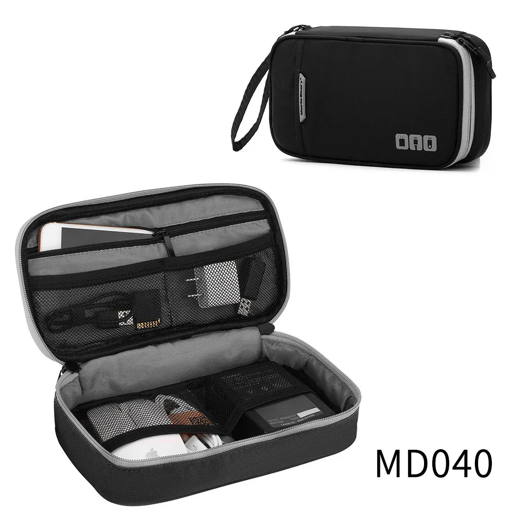 Travel Essentials Cable Organizer Bag – Compact Storage for Chargers, Cables & Accessories