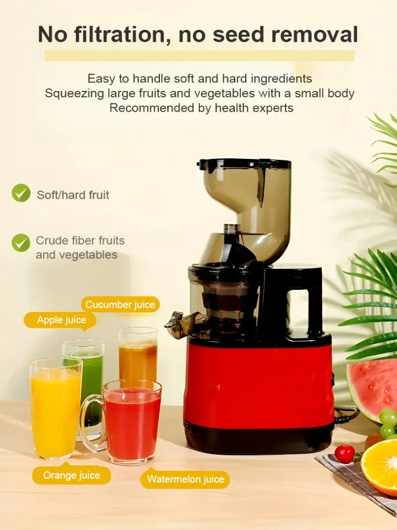 Portable Electric Fruit Juicer — Mini Household Juicer Cup for Fresh Orange & Fruit Juice Separation