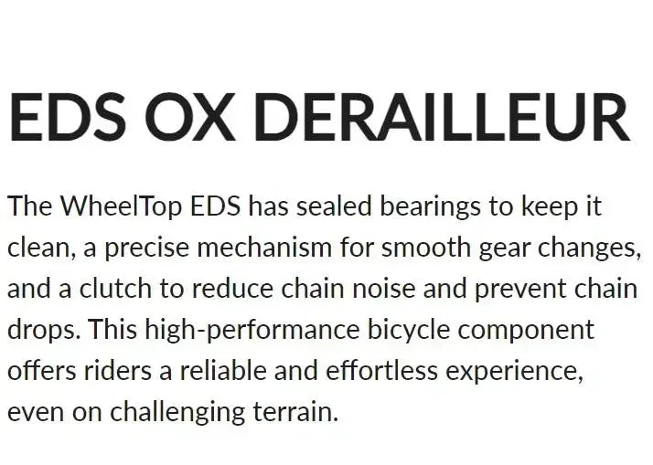 2025 WHEELTOP EDS GEX OX 2.0 MTB Wireless Electronic Groupset – 7–13 Speed Shifter & Rear Derailleur