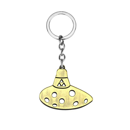 Zelda Shield Keychain – Enamel Metal Symbol Pendant Keyring for Men & Fans Gift