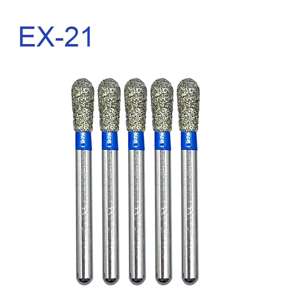 5pcs FG Dia 1.6mm Dental Drills – High-Speed Handpiece Diamond Burs for Teeth Whitening