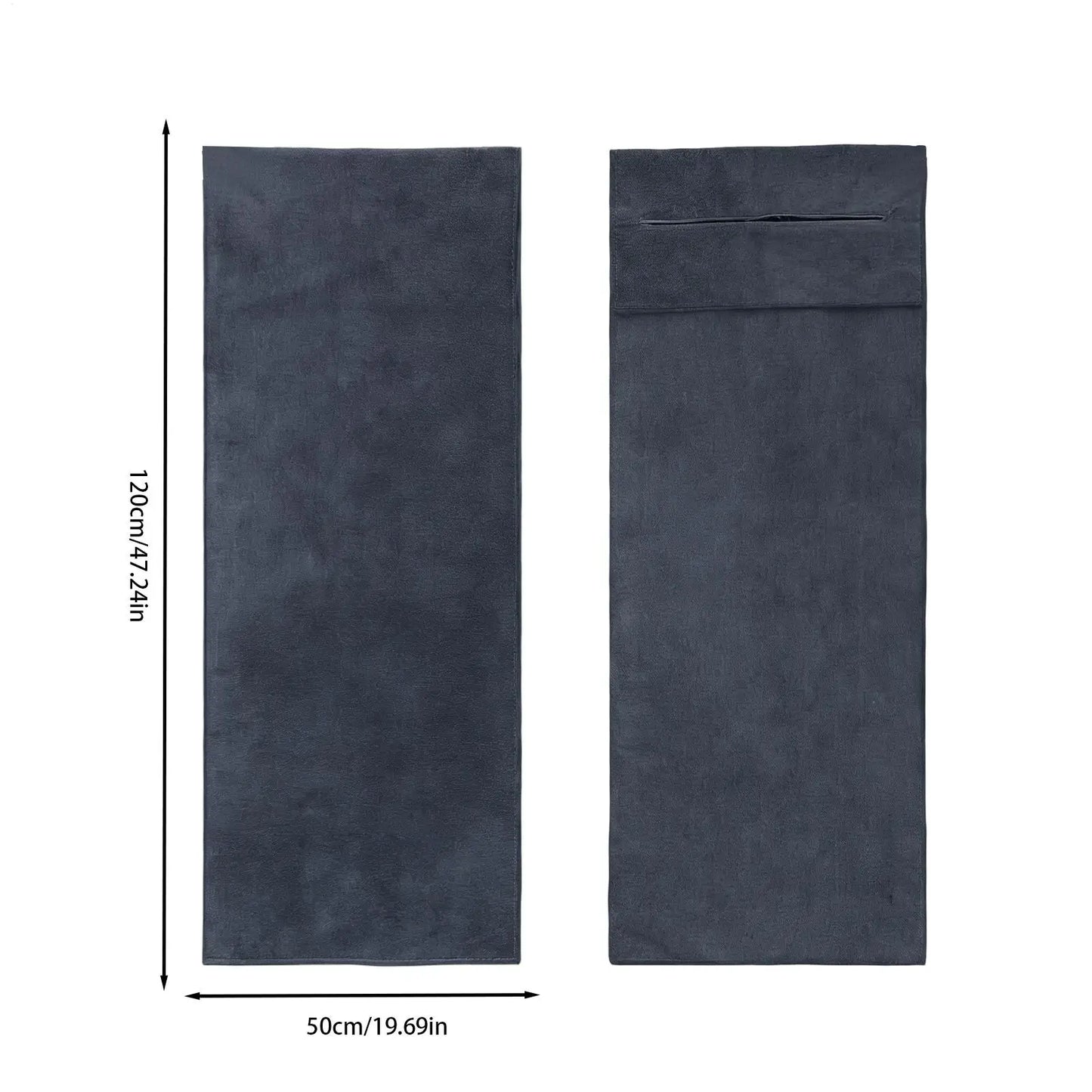 Premium Microfiber Travel Gym Towel – Super Absorbent Quick-Dry Fitness Towel for Yoga, Gym, Tennis & Multi-Purpose Mat & Bench Cover